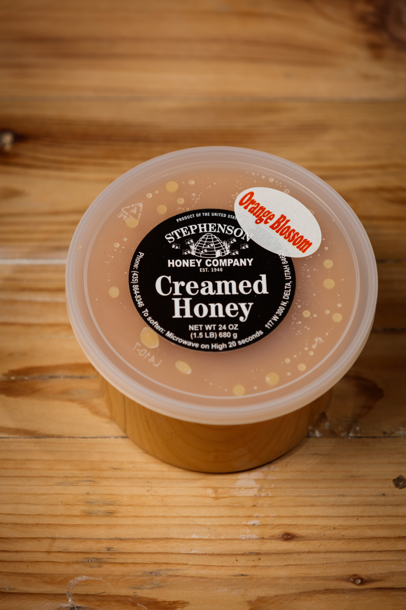 orange blossom creamed honey pure natural Delta Utah