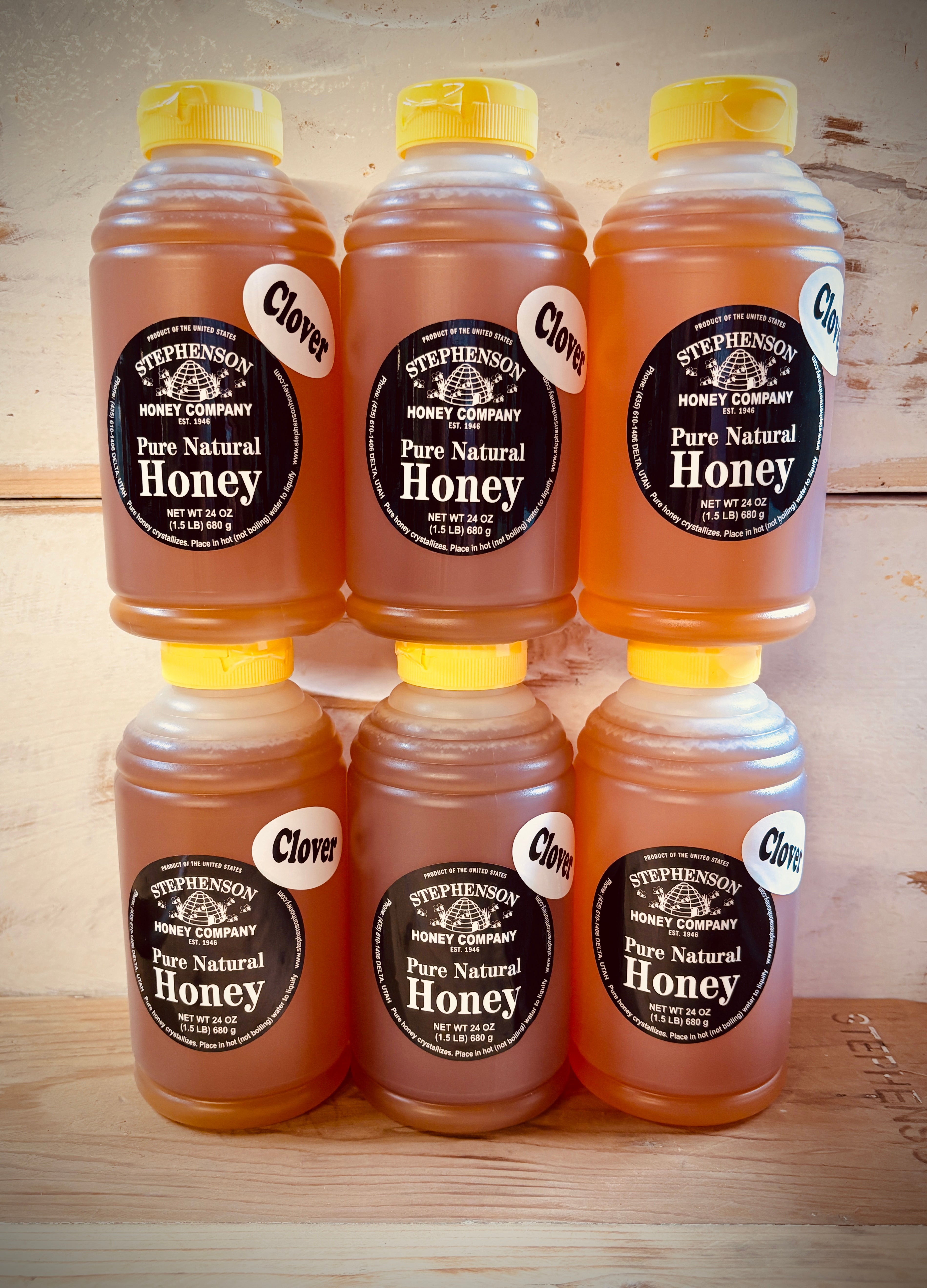 24 oz Pure Natural Honey – Stephenson Honey Company