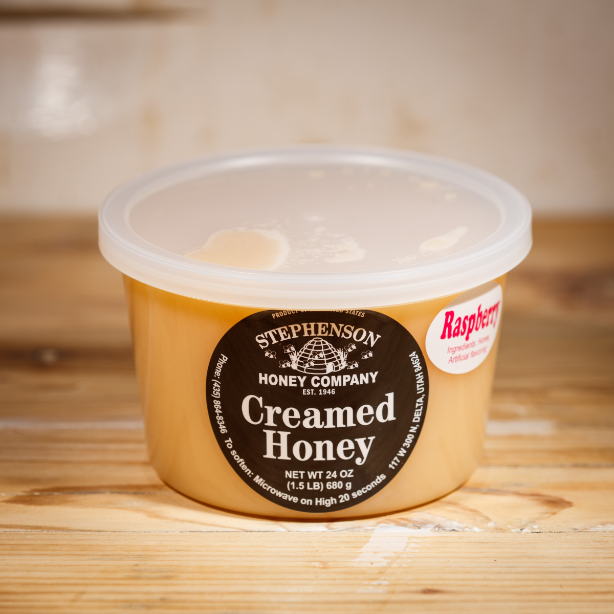 raspberry creamed honey pure natural Delta Utah